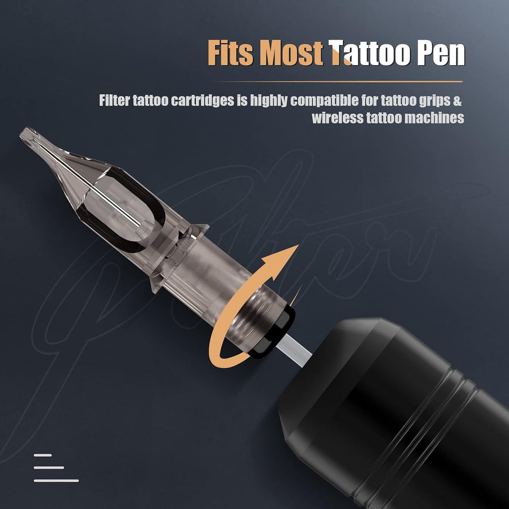 EZ Tattoo Cartridge Needles Assorted 50Pcs #10 Bugpin Curved Magnum 7RM 9RM 11RM 13RM 15RM Mixed for Rotary Tattoo