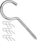 Large Screw Hooks, 4 Inches Heavy Duty Ceiling Hooks for Indoor and Outdoor Hanging Plants, 10 Pieces