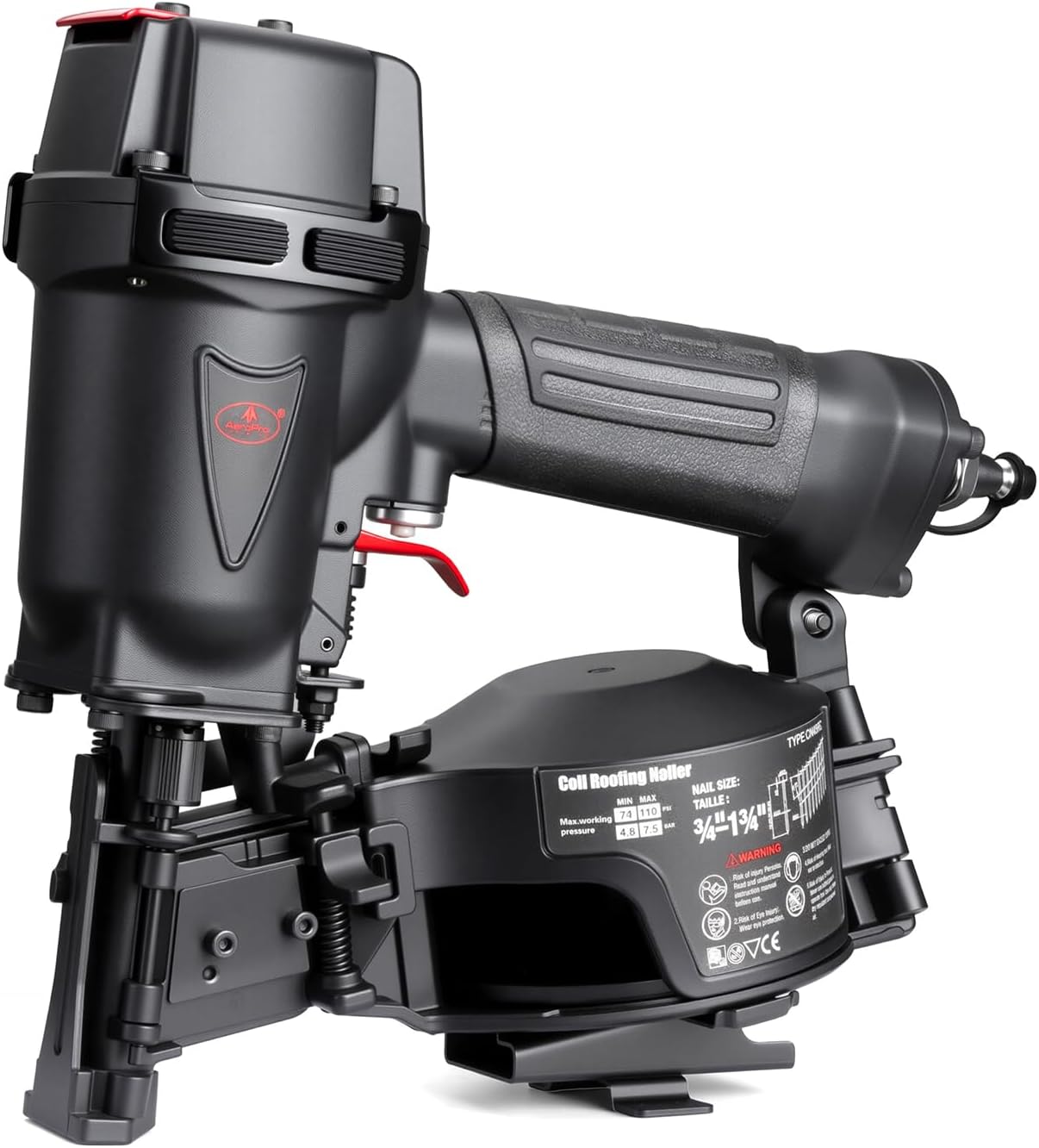 15 Degree Coil Roofing Nailer for 3/4″ up to 1-3/4″ Roofing Nails