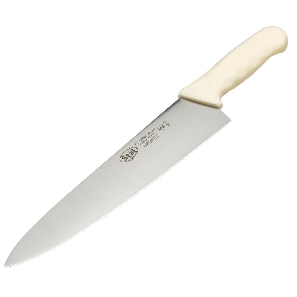 10" White Chef's Stainless Steel Knife