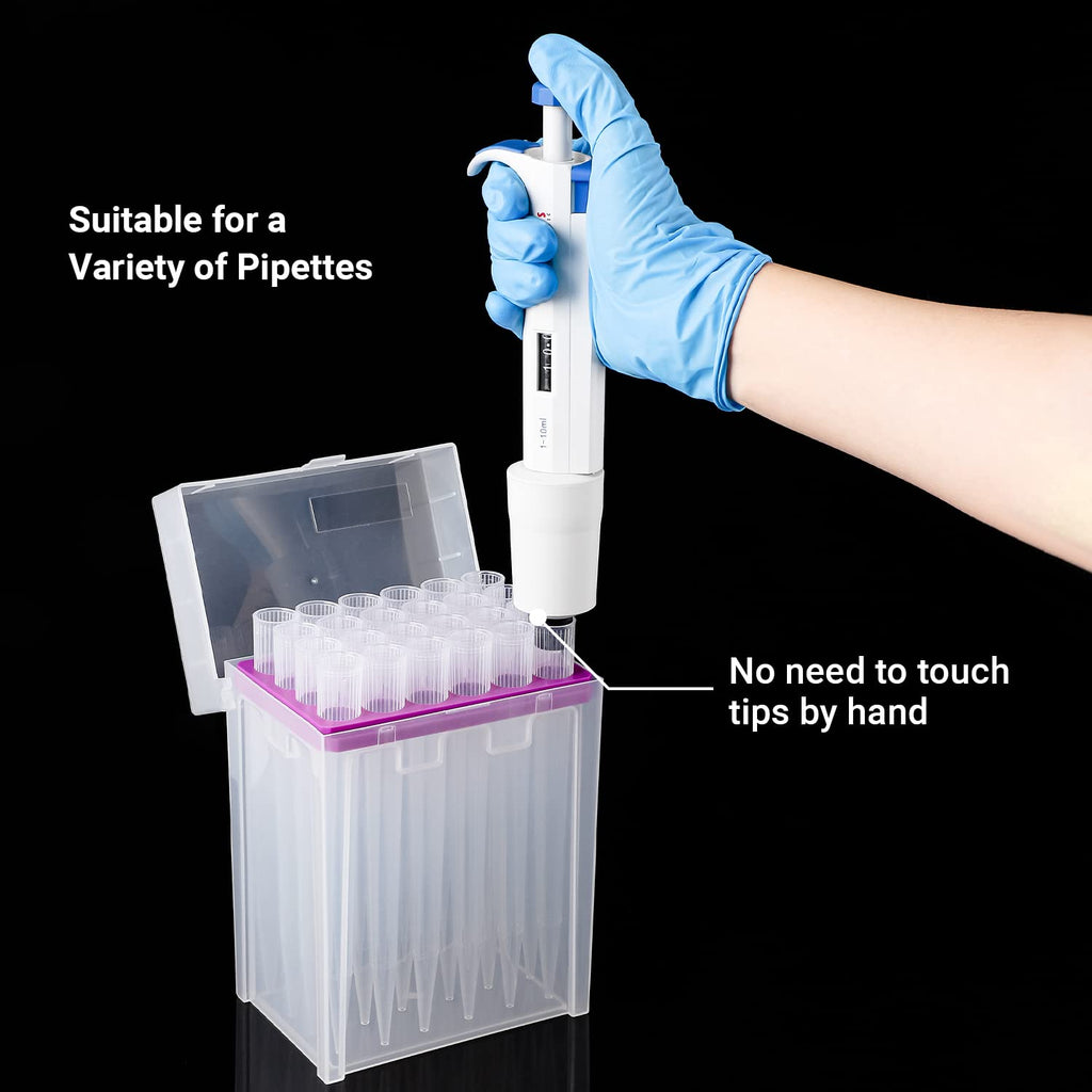 10mL Pipette Tips, 1 Rack 24 Tips