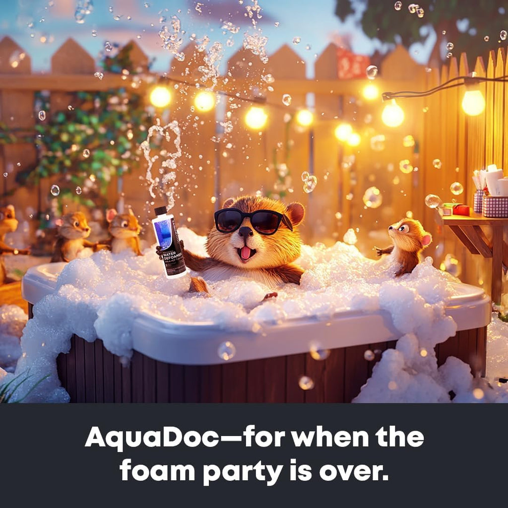 AquaDoc Hot Tub Defoamer - Spa Anti Foam Concentrate, 32 oz (2 Pack)