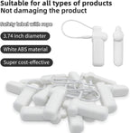 Security Tags with Lanyard, 100pcs Hard Tags Reusable Clothing Tag with String Compatible with 58khz EAS Checkpoint