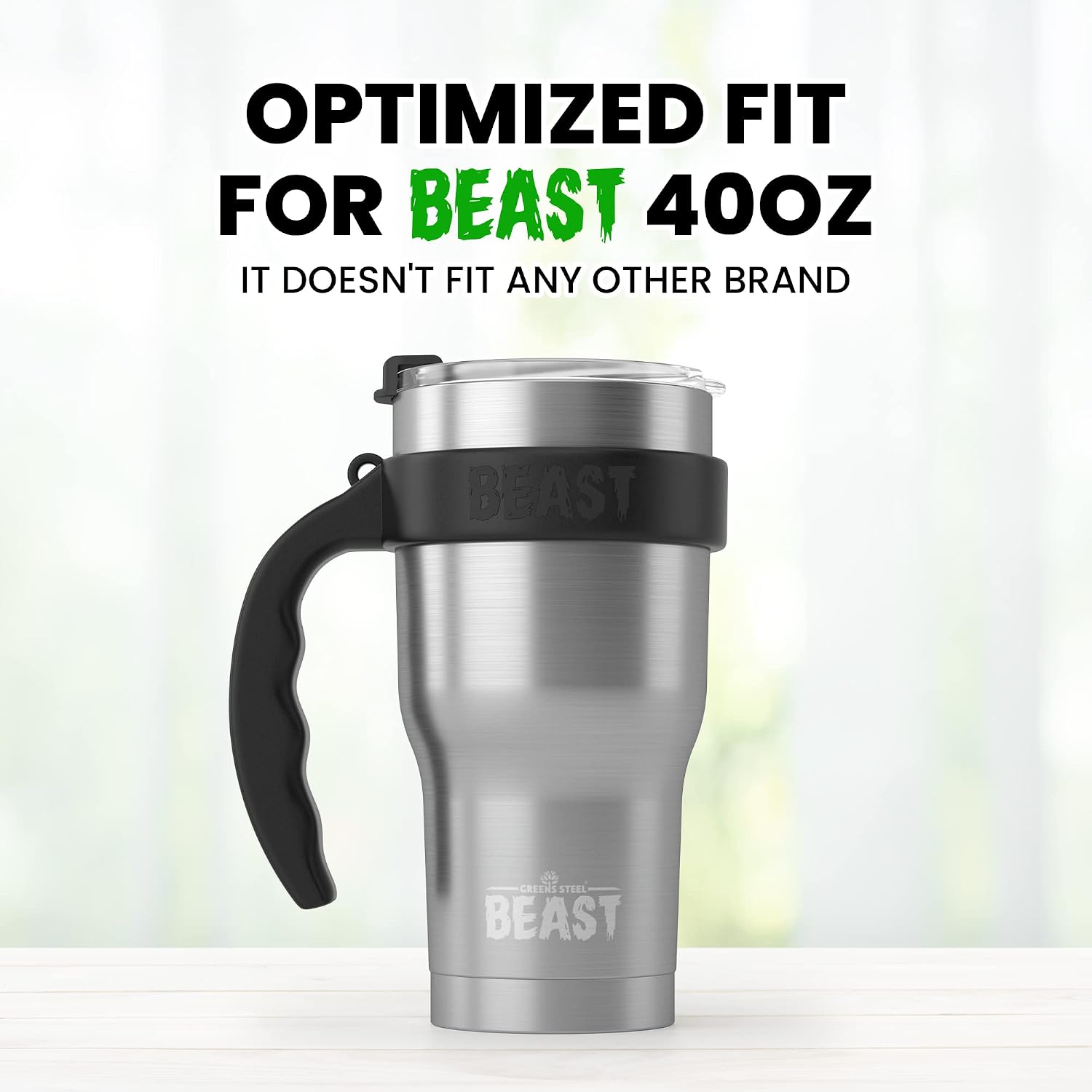 Handle for 40 oz Beast Tumbler Only (Not for Stanley/YETI) | Anti Slip Beast Cup Holder | Tumbler Accessories |