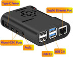 Raspberry Pi 4 Case with Cooling Fan and Heatsink for Pi 4B