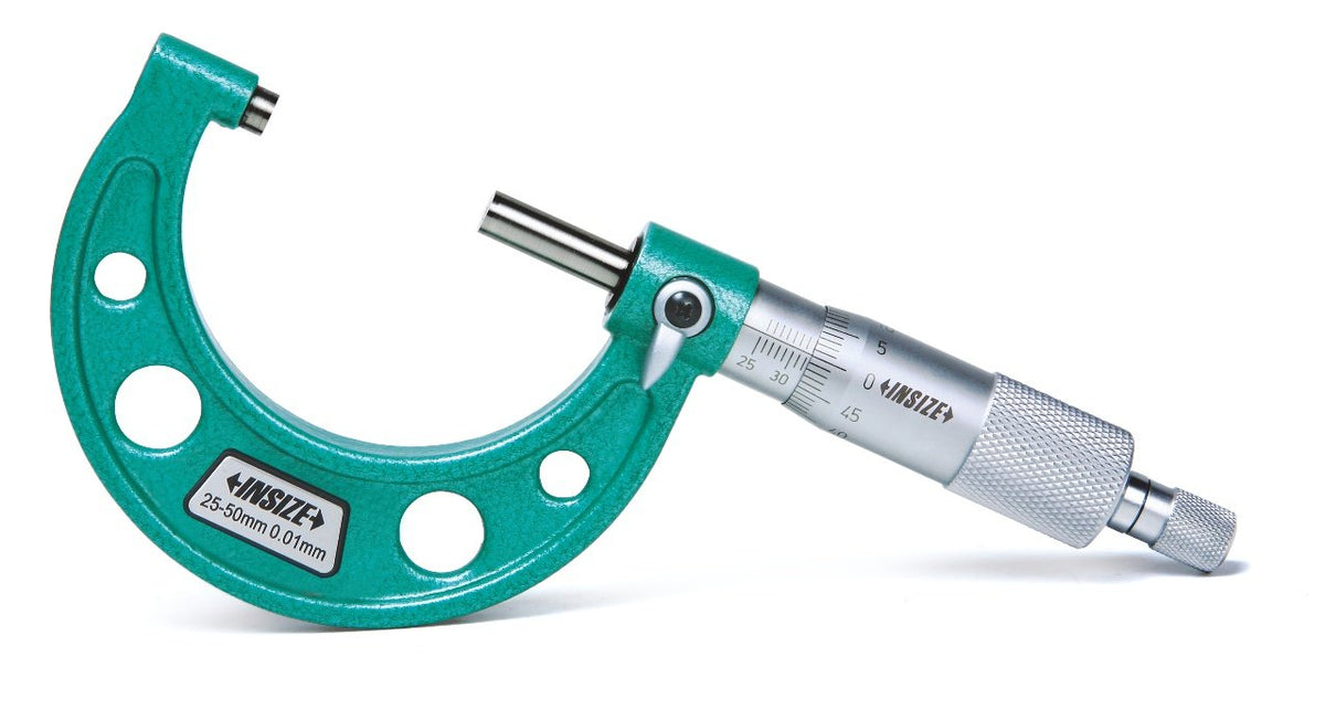INSIZE 3203-100A Outside Micrometer, 75 mm - 100 mm, Graduation 0.01 mm