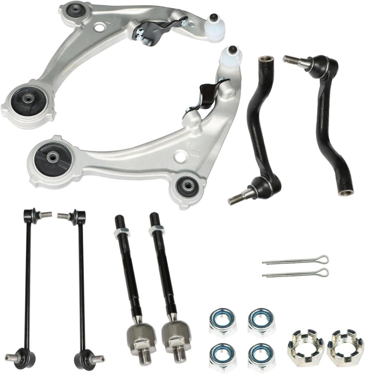 LABLT K620196 8pc Front Control Arms Ball Joints Suspension Kit Replacement for 2007-2012 Nissan Altima