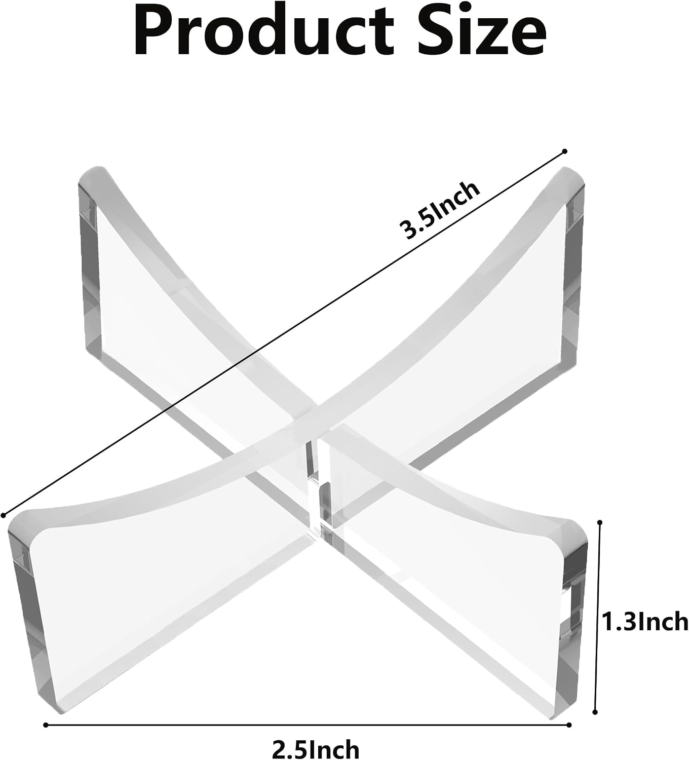 Acrylic Ball Stand Holder, 6-Pack Display Stands for Football Basketball Soccer, Volleyball Rugby Clear Case Rack