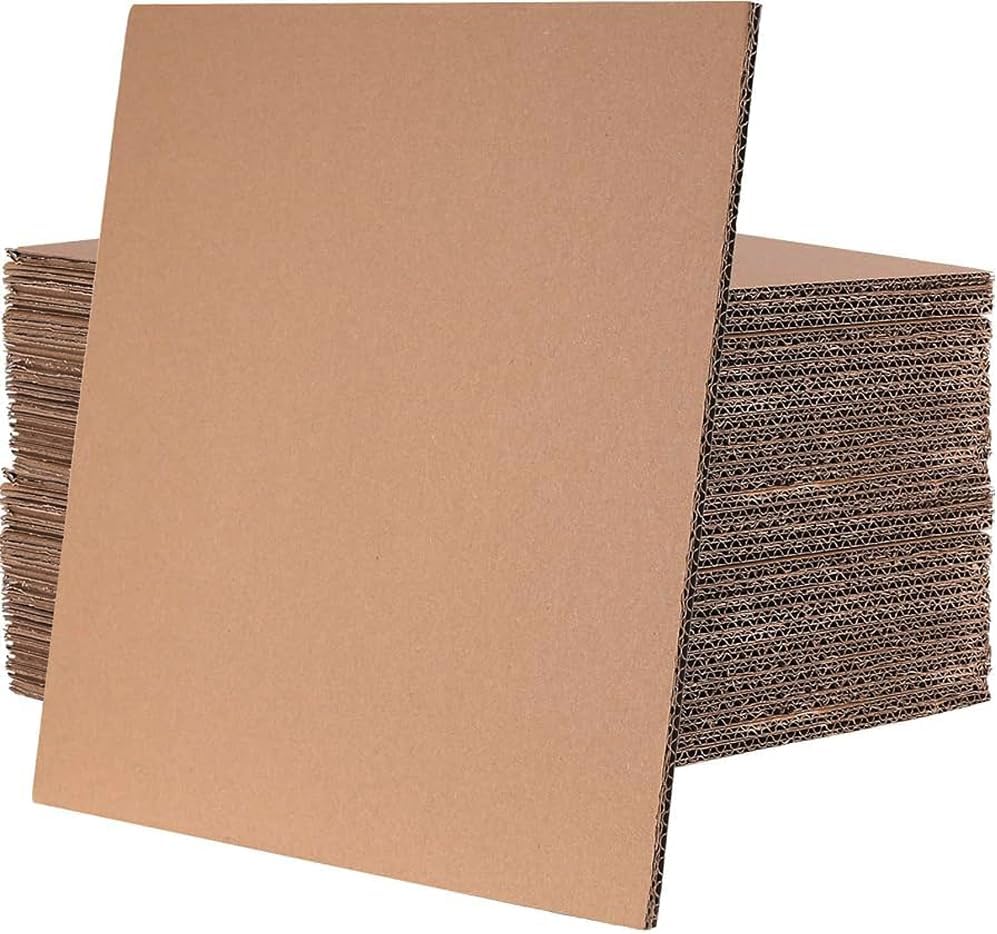 Double Wall Heavy Duty Corrugated Sheets Kraft, 18x20 Inch, 75 Pcs