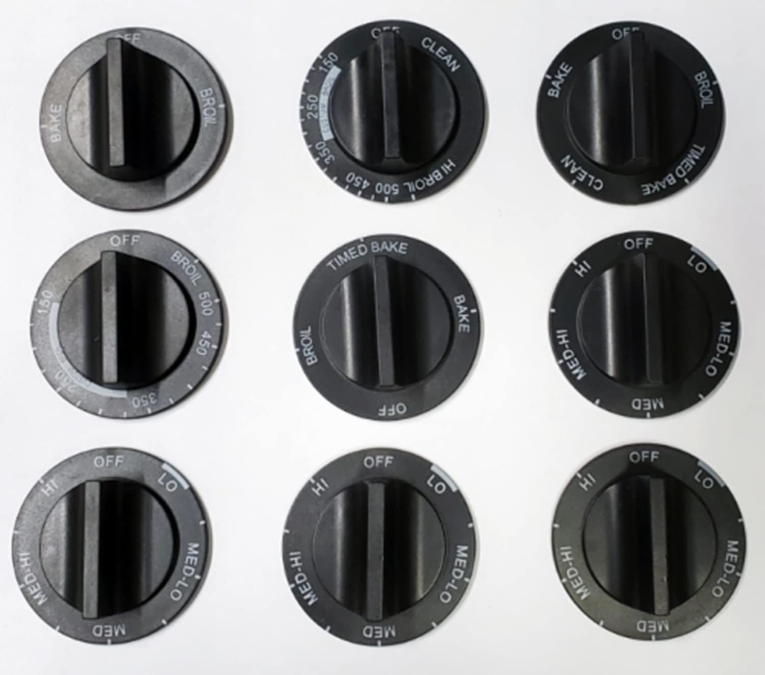 814362 Electric Range Burner Oven Knobs for Whirlpool Amana Jenn Air Roper Electric Range Burner Oven Knobs AP3139541