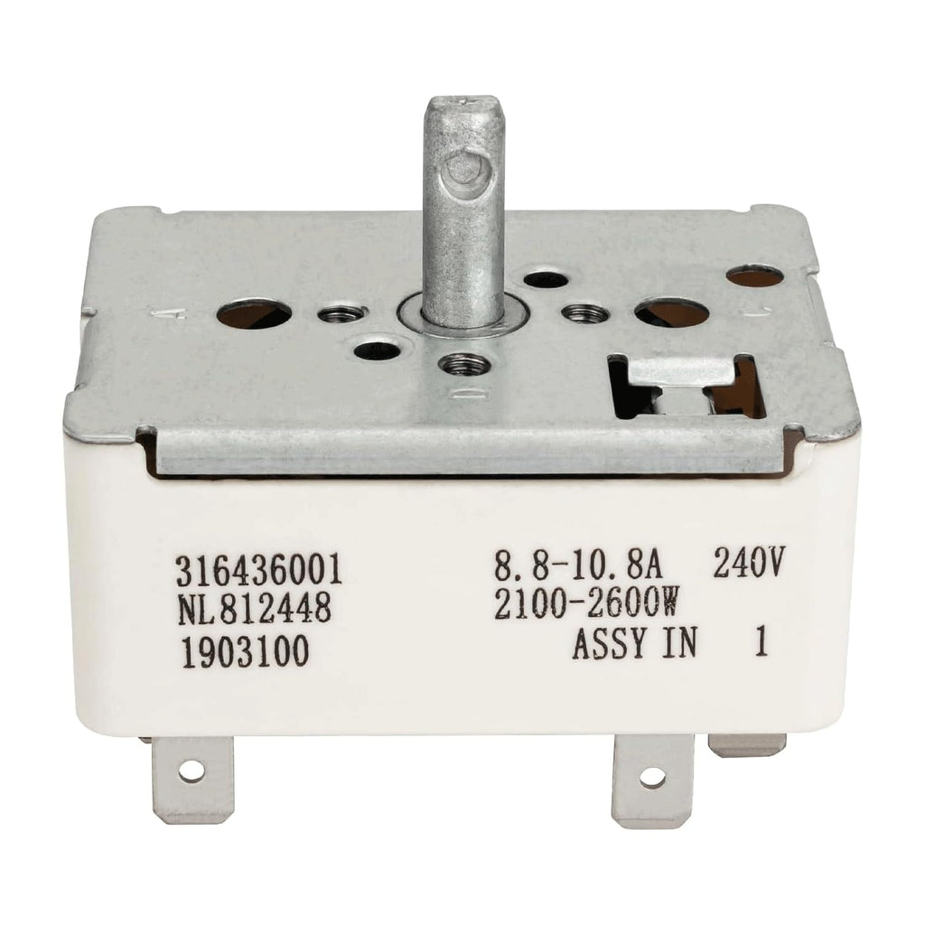 [316436001 Switch OEM Mania] 316436001 New OEM Produced for Range Bunner Switch Compatible with Frigidaire Ranges Fits Model# (FEF, MEF, TEF, GLE, WEF, CFE, GEF)