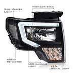 LED Headlights Assembly Fit 2009-2014 Ford F150