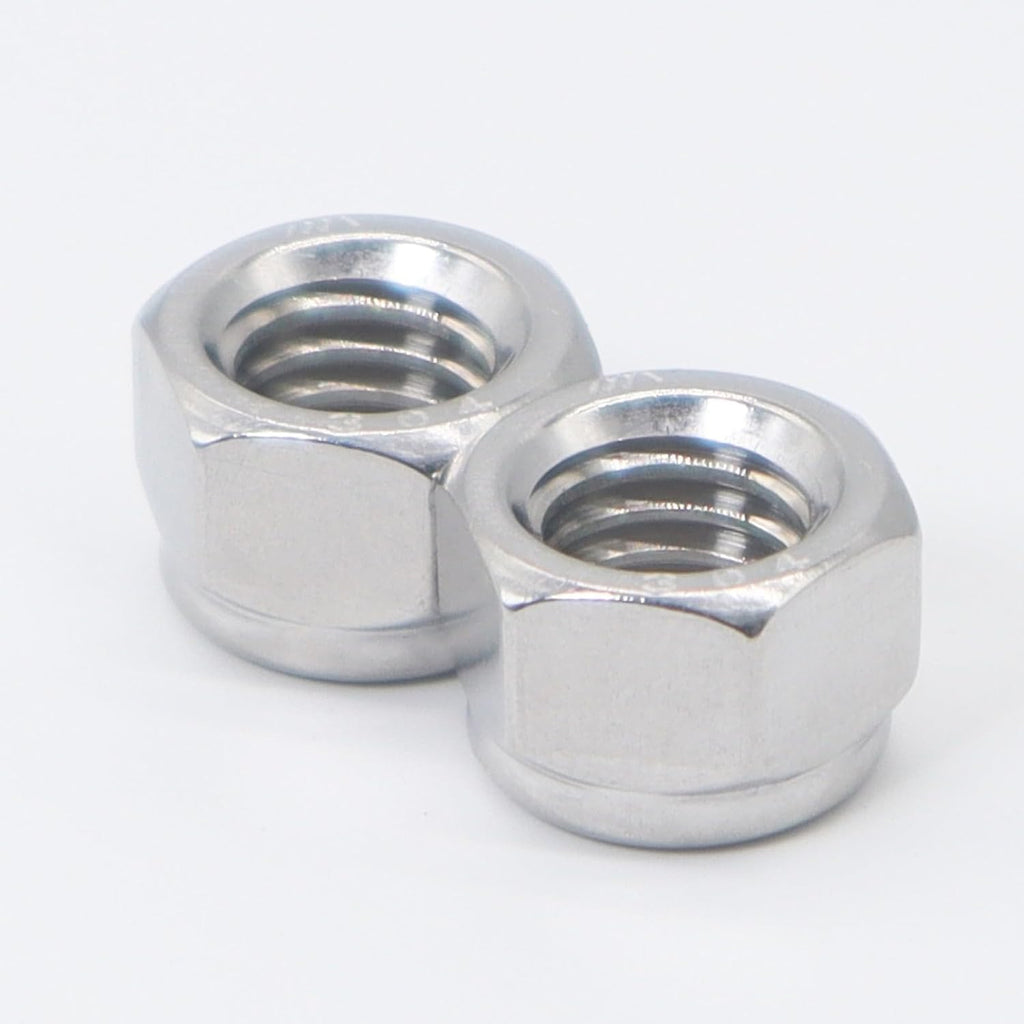 M3 x 0.5mm Lock Nuts,304 Stainless M3 Nylon Insert Locknuts for Bolts, M3 Nylock Nuts 200pcs