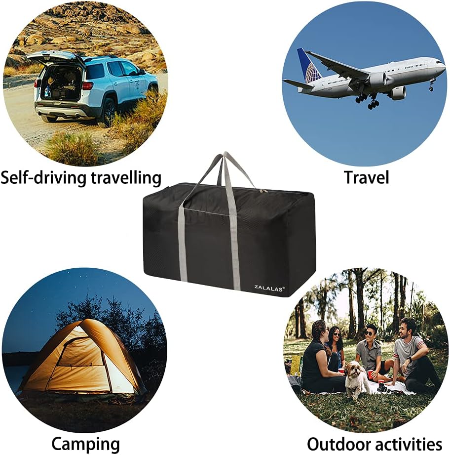 Travel Duffle Bag,96L Extra Large Duffel Bag Lightweight,Waterproof Duffle Bag for Men Women,Black