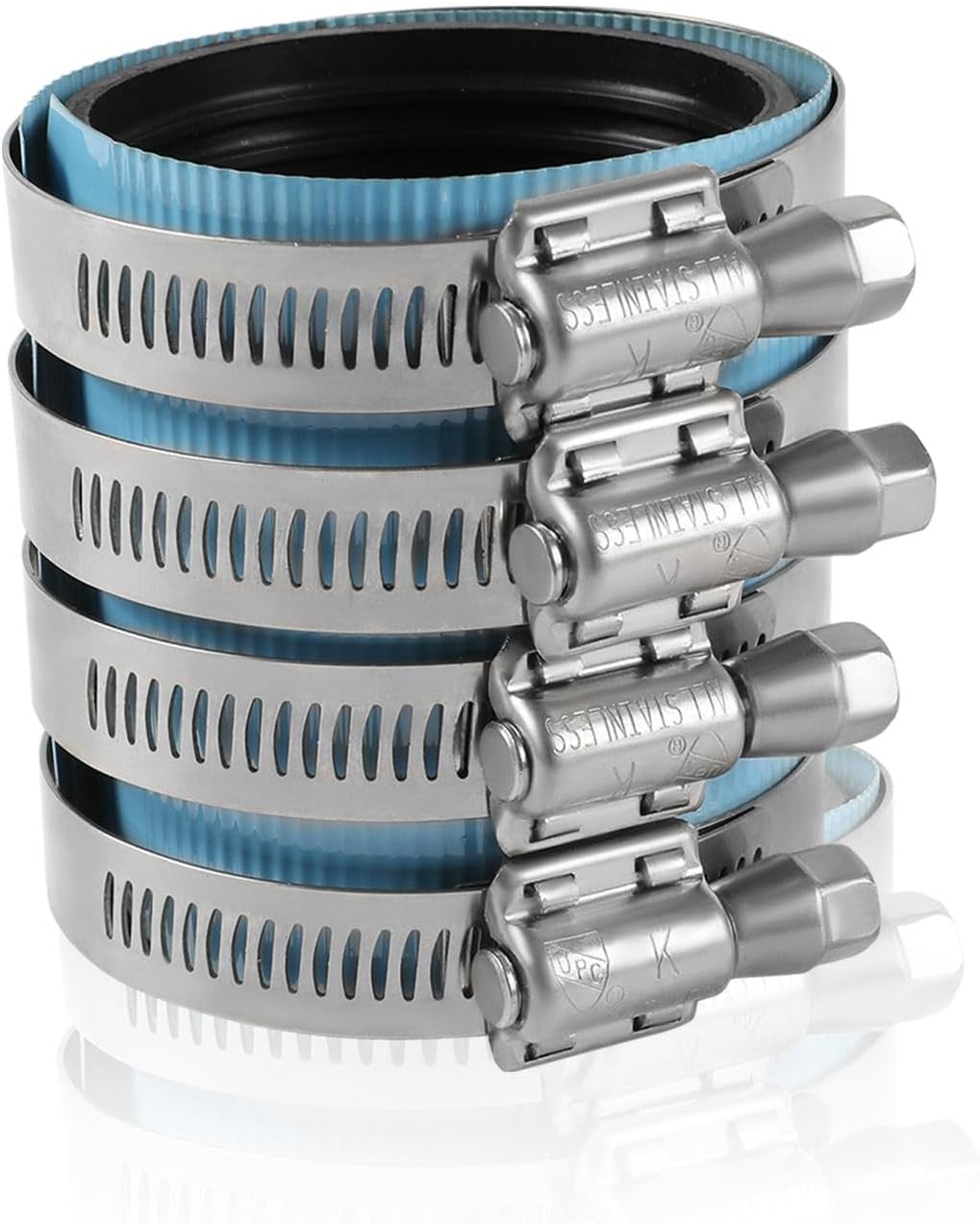 1PC HeSun 3-Inch Heavy Duty No-Hub Coupling(CLAMP060-1)