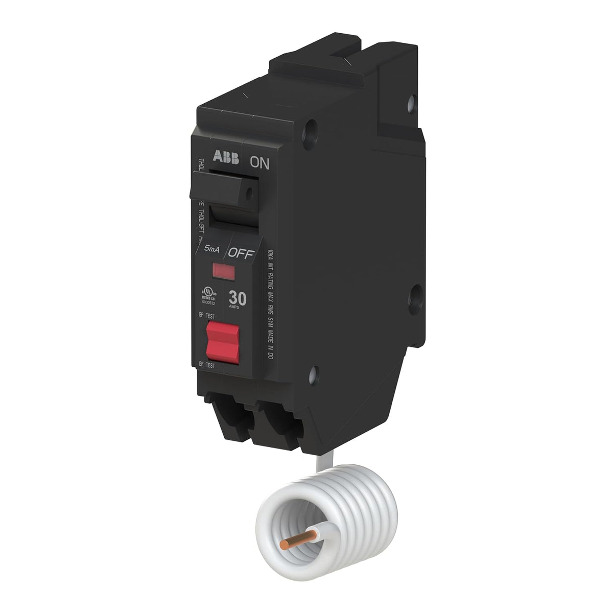ABB Q-Line Ground Fault Circuit Breaker • 30 Amp Single-Pole •120/240 VAC