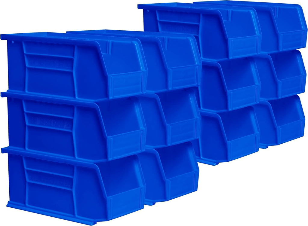 30230 AkroBins Plastic Storage Bins, Space-Saving Stackable Bins for Garage, Pantry, Craft Organization, 10.5 "L x