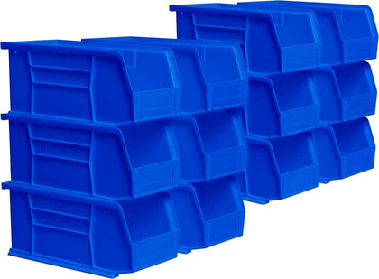 30230 AkroBins Plastic Storage Bins, Space-Saving Stackable Bins for Garage, Pantry, Craft Organization, 10.5 "L x