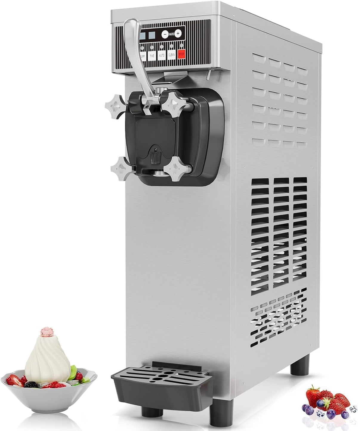 Commercial Soft Serve Ice Cream Machine 21.2 QT/H