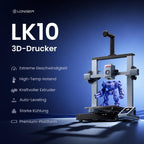 LK10 3D Printer, Auto Bed Leveling, 500mm/s High-Speed Printing, 300°C Direct Drive Extruder, CoreXY All-Metal Frame