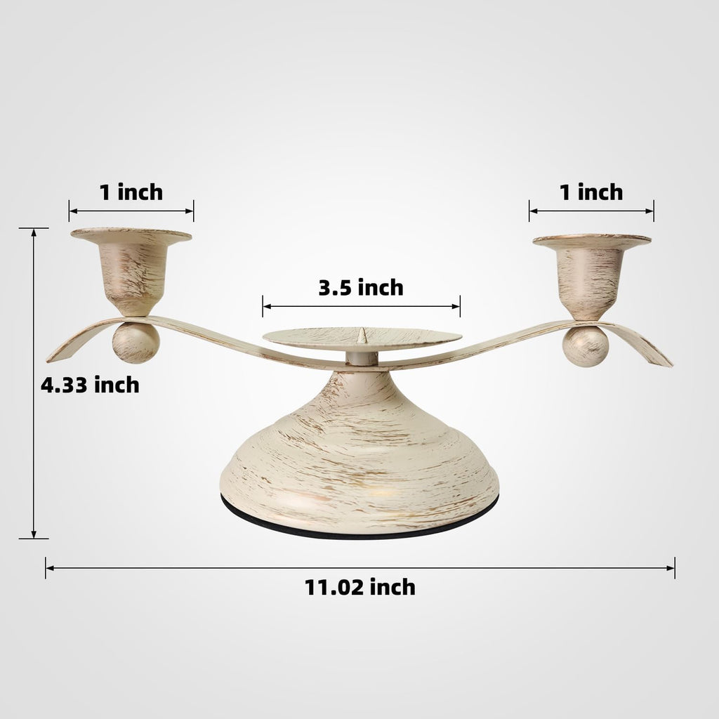 Unity Wedding Candles Ceremony Set with Holder, Stable Rustic Unity Candle Stand, Christian Unity Wedding Candle Set