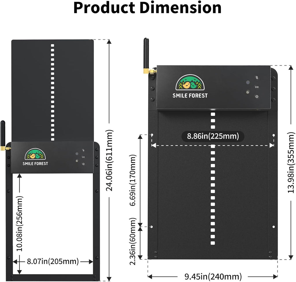 WiFi APP Controlled Smart Automatic Chicken Coop Door Opener Solar Powered
