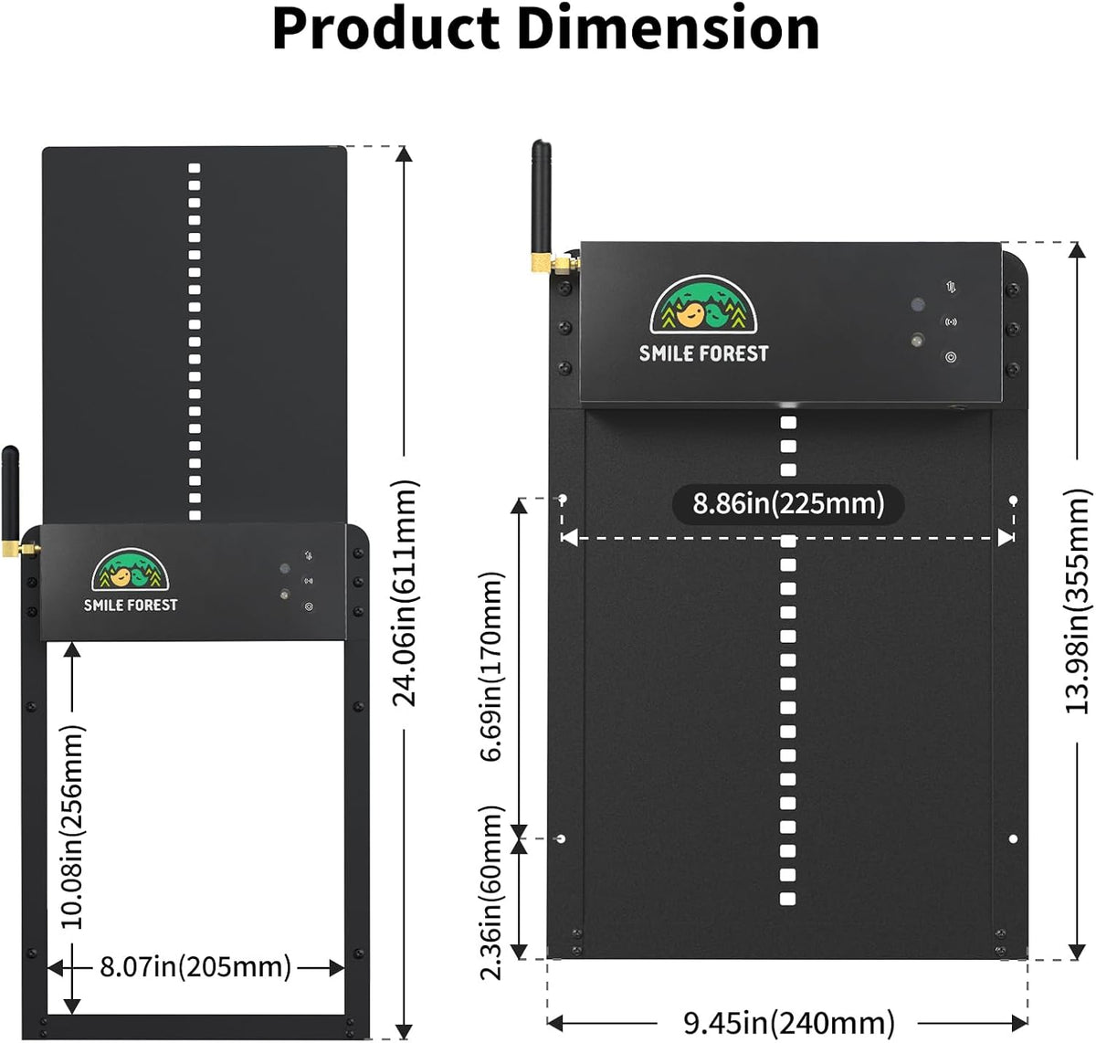 WiFi APP Controlled Smart Automatic Chicken Coop Door Opener Solar Powered