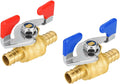 2PC HeSun 3/4" Crimp PEX Ball Valve w/Butterfly Handle(VALVE166-2)