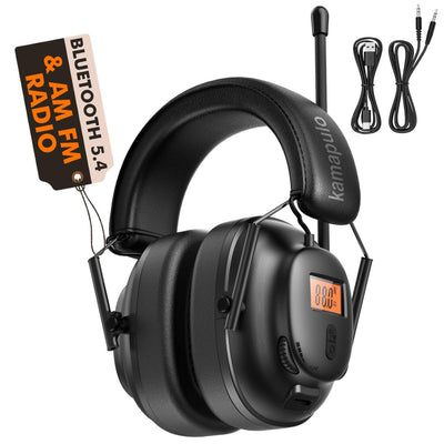 AM FM Bluetooth Radio Headphones Safety Earmuff Hearing Protection Headset