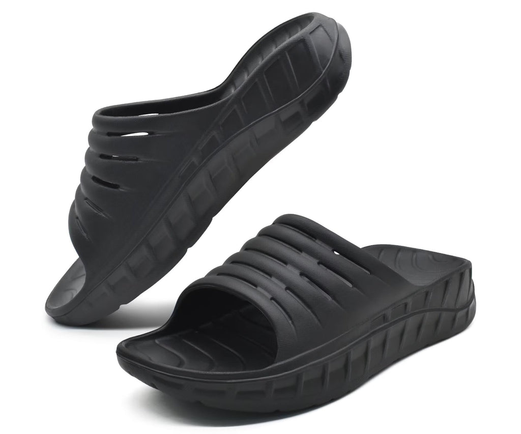 Mens Sport Recovery Sandals Arch Support Plantar Fasciitis Slides