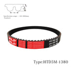 EASYLING Power 1380-5M-15 Endless Loop Rubber 5M Synchronous Belt