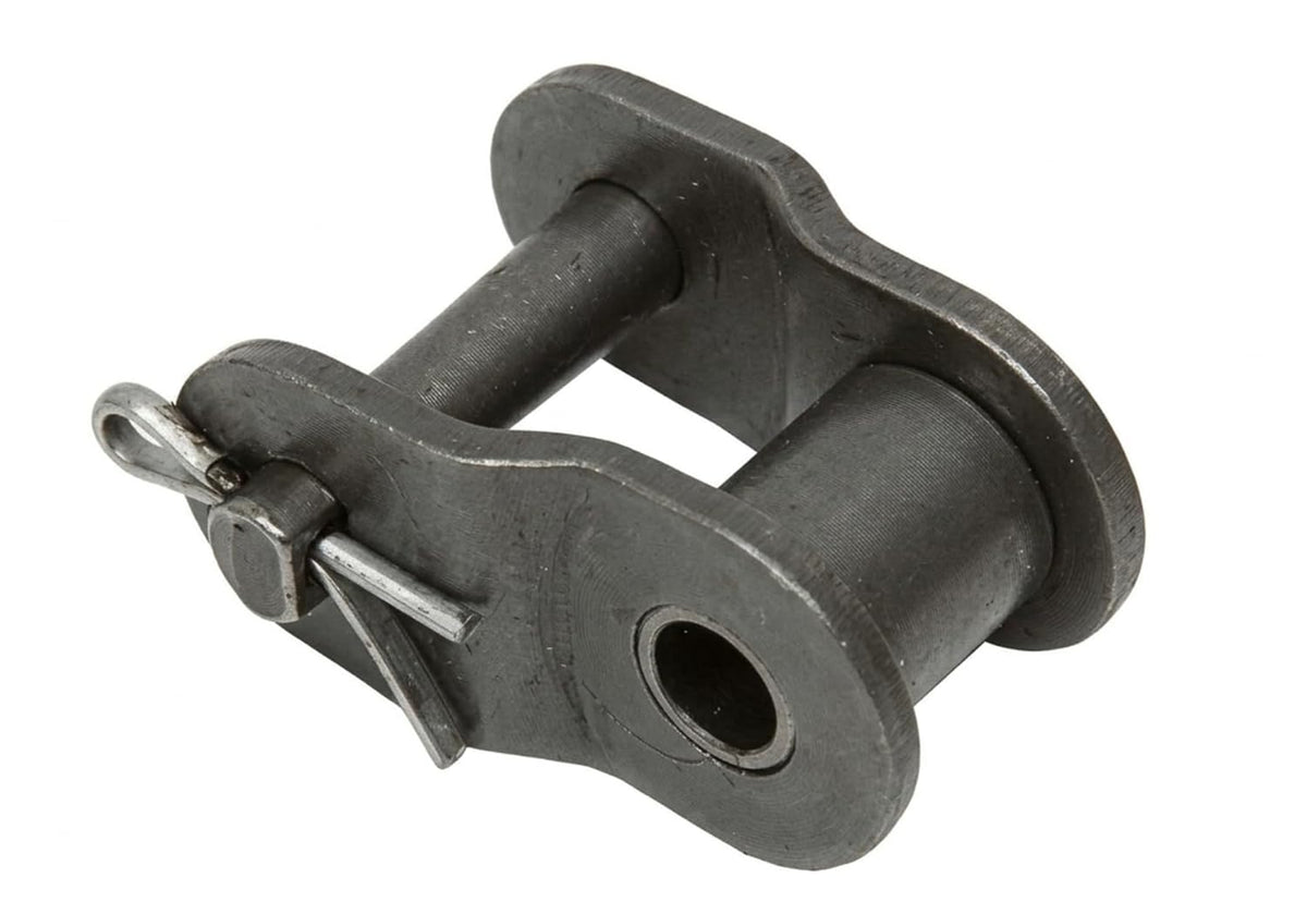 #100 Roller Chain Offset Link, 2 Pack, Durable Steel Construction
