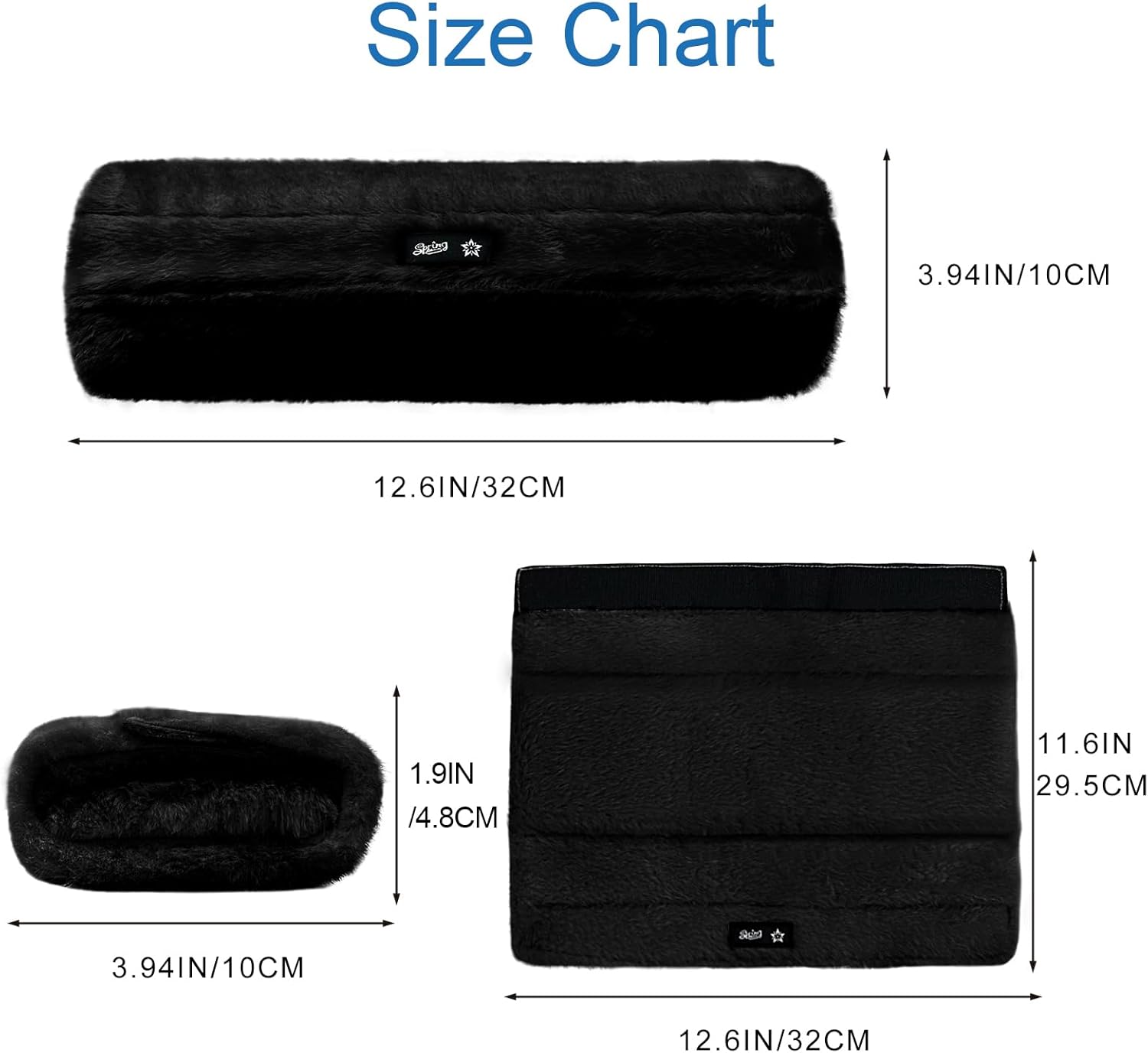 Wheelchair Armrest Covers 2 Pack Soft Memory Foam Wheelchair armrest Pads Wicking Washable for Office Transport Chair