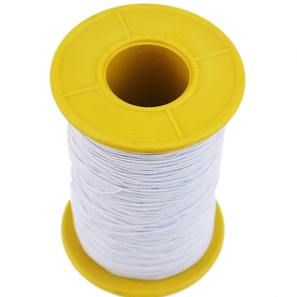 2PCS 0.5mm Thickness 547 Yard Elastic Thread White