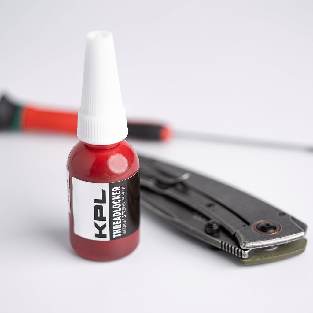 – Premium Knife & Gun Threadlocker - Medium-Strength Blue – Oil-Tolerant, Fast Curing – 10ml Precision Screw and Part