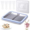 Rolled Ice Cream Maker, Dual Trays Instant Ice Cream Maker with 4 Spatulas