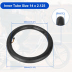 2 Pack 14x2.125 Bike Inner Tube for Jetson Bolt Pro Replacement Bicycle Tubes with Angled Valve Stem for Gotrax Electric Scooters E-Bike and 14-Inch Bike 14x1.75 14x1.9 14x1.95 14x2.0 14x2.10 14x2.125