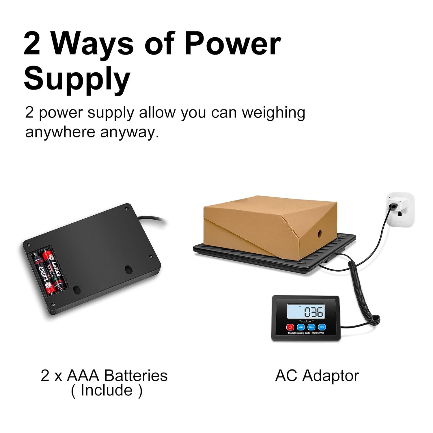 Shipping Scale, 440LB x 10g High Accuracy Digital Postal Scale | Durable Alloy Steel Platform, Heavy Duty Scale for