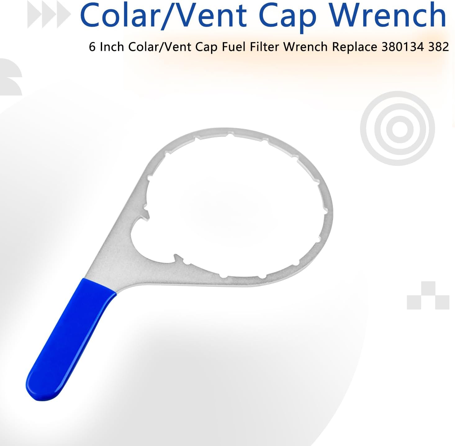 6 Inch Colar/Vent Cap Fuel Filter Wrench for 380134 382,Blue | Removal Tools for Davco Fuel Water