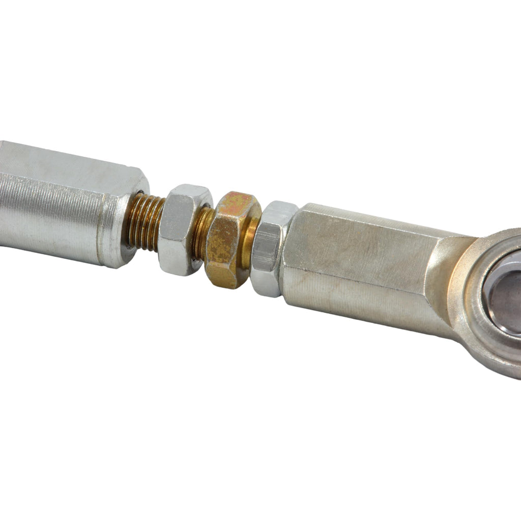 Hex Autoparts 3/8"-24 Adjustable Turnbuckle w/ 3/8" Bore Heim Joints