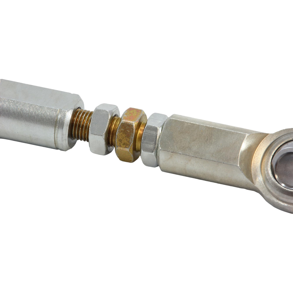 Hex Autoparts 3/8"-24 Adjustable Turnbuckle w/ 3/8" Bore Heim Joints