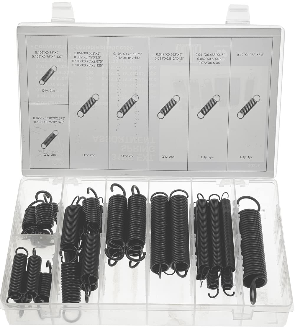 30210 - Large Extension Spring Assortment, Package of 31 Pieces