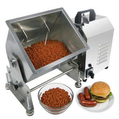30lbs/15L Electric Meat Mixer, Tilt Tank Sausage Mixing, Stainless Steel Commercial Sausage Mixer Machine for