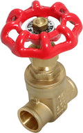 1 Pack XFITTING 1/2" Sweat Gate Valve 200 PSI WOG, Full Port