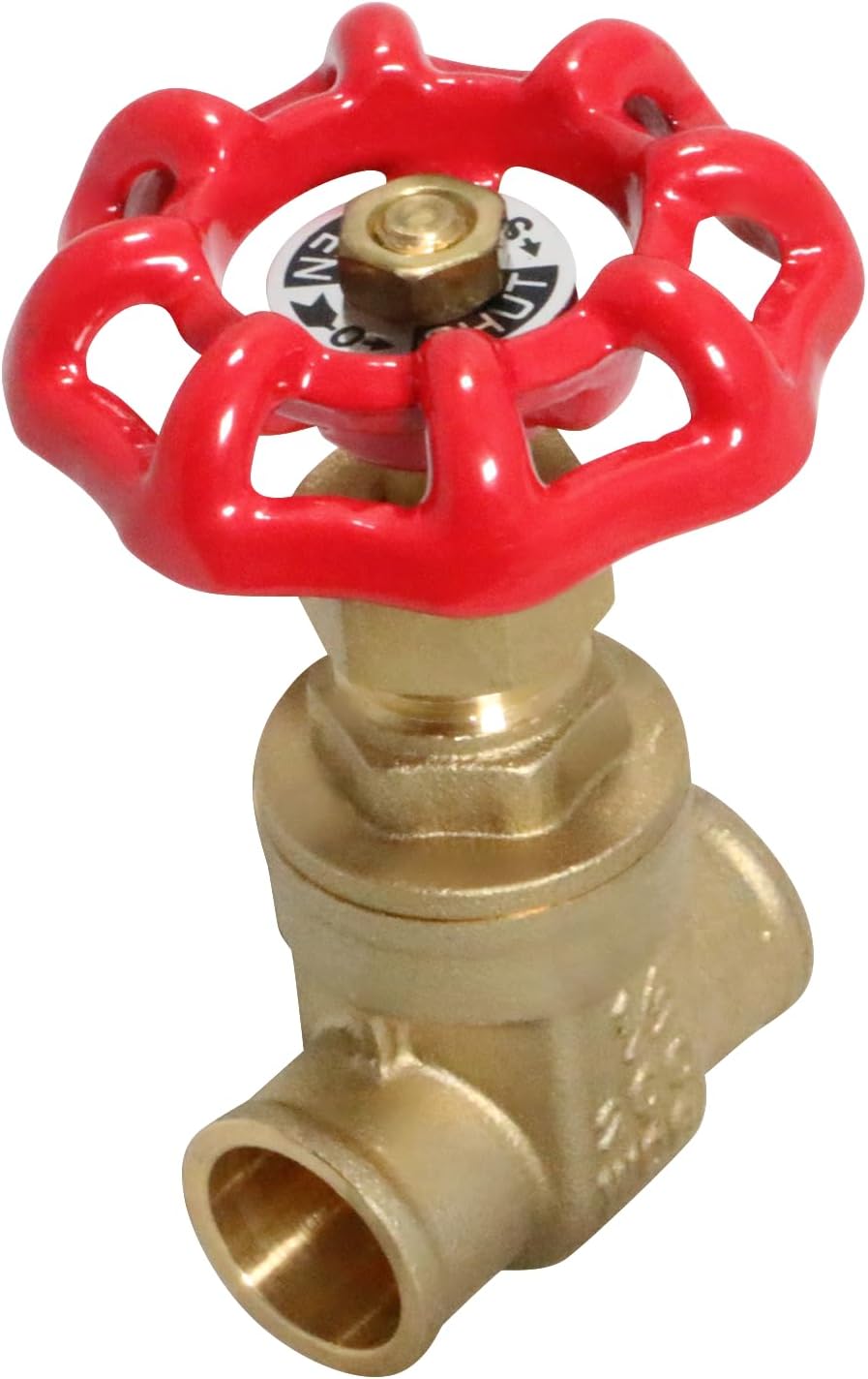 1 Pack XFITTING 1/2" Sweat Gate Valve 200 PSI WOG, Full Port