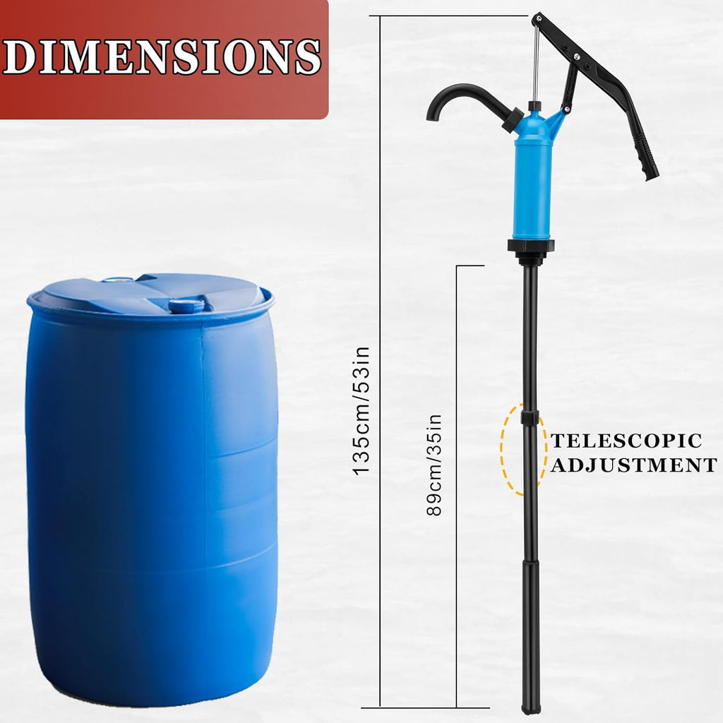 GDDGHS 55 Gallon Drum Pump Lever Action Barrel Pump Plastic