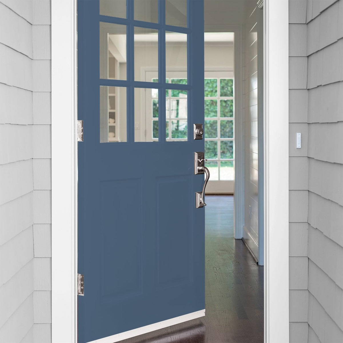 Total Exterior Paint & Primer All-in-One, Blue Fjord/Blue, Satin, 1 Gallon