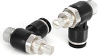 TAILONZ 1/4" x 1/4" NPT SL-1/4-N2 Elbow Flow Control Valve 3Pcs