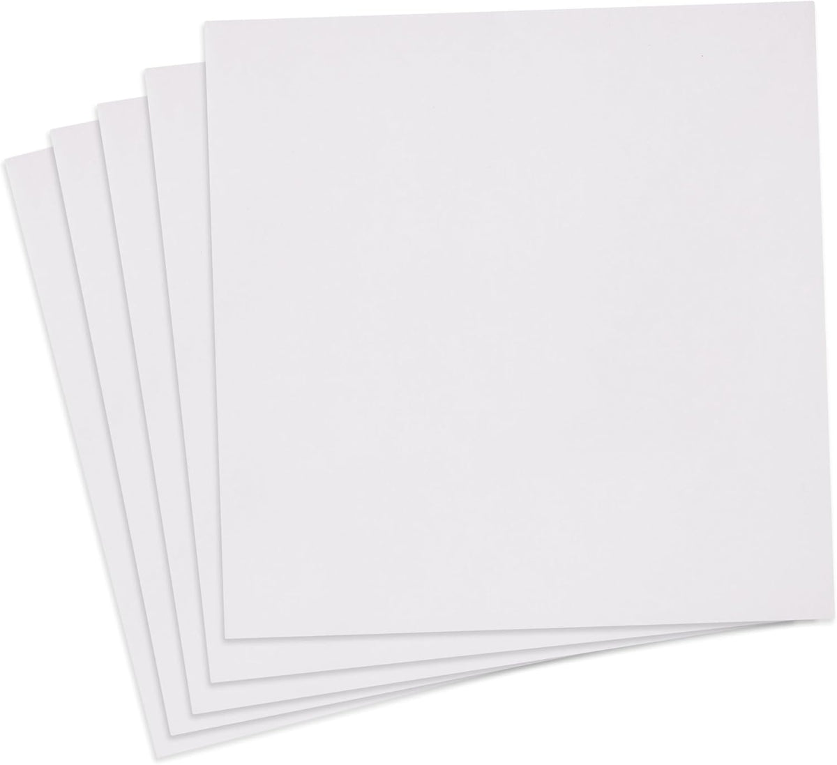 8" Square Gift Boxes with Lids, 5-Pack (White)