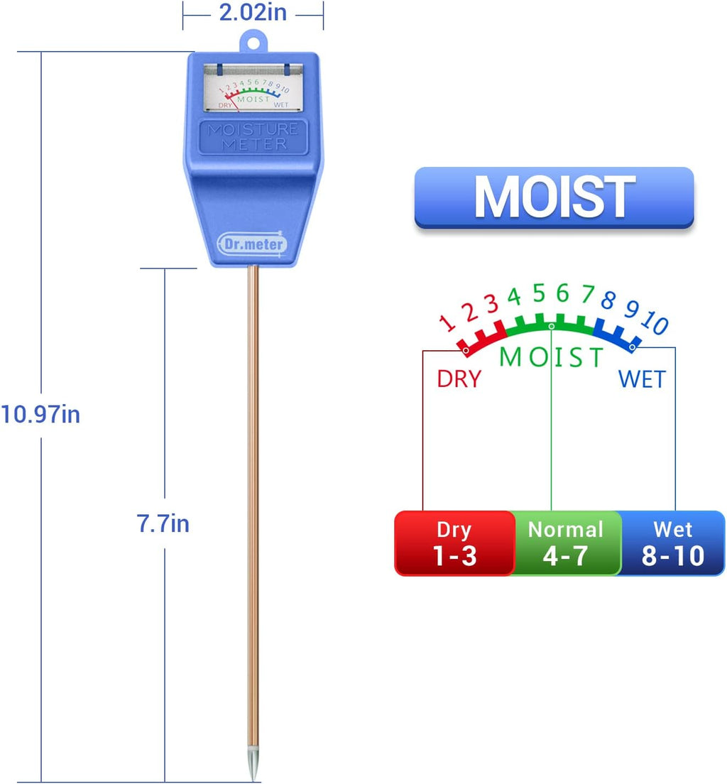Soil Moisture Meter for Plants, Plant Water Gauge Test Kit | Hygrometer Moisture Sensor for Houseplants Indoor